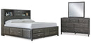 Caitbrook Grey Storage Bedroom Set