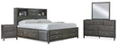 Caitbrook Grey Storage Bedroom Set