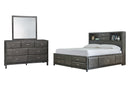 Caitbrook Grey Storage Bedroom Set
