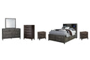 Caitbrook Grey Storage Bedroom Set