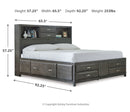 Caitbrook Grey Storage Bedroom Set