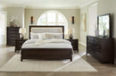 Neymorton Black Upholstered Panel Bedroom Set