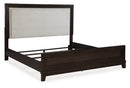 Neymorton Black Upholstered Panel Bedroom Set