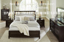 Neymorton Black Upholstered Panel Bedroom Set