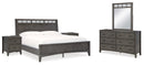 Montillan Grey Panel Bedroom Set