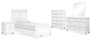 Fortman White Panel Bedroom Set