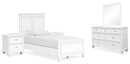 Fortman White Panel Bedroom Set