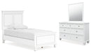 Fortman White Panel Bedroom Set