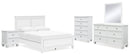 Fortman White Panel Bedroom Set