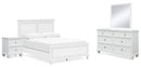 Fortman White Panel Bedroom Set