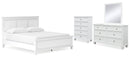 Fortman White Panel Bedroom Set