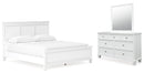 Fortman White Panel Bedroom Set