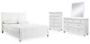 Fortman White Panel Bedroom Set