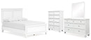 Fortman White Panel Bedroom Set