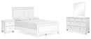 Fortman White Panel Bedroom Set
