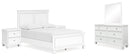 Fortman White Panel Bedroom Set