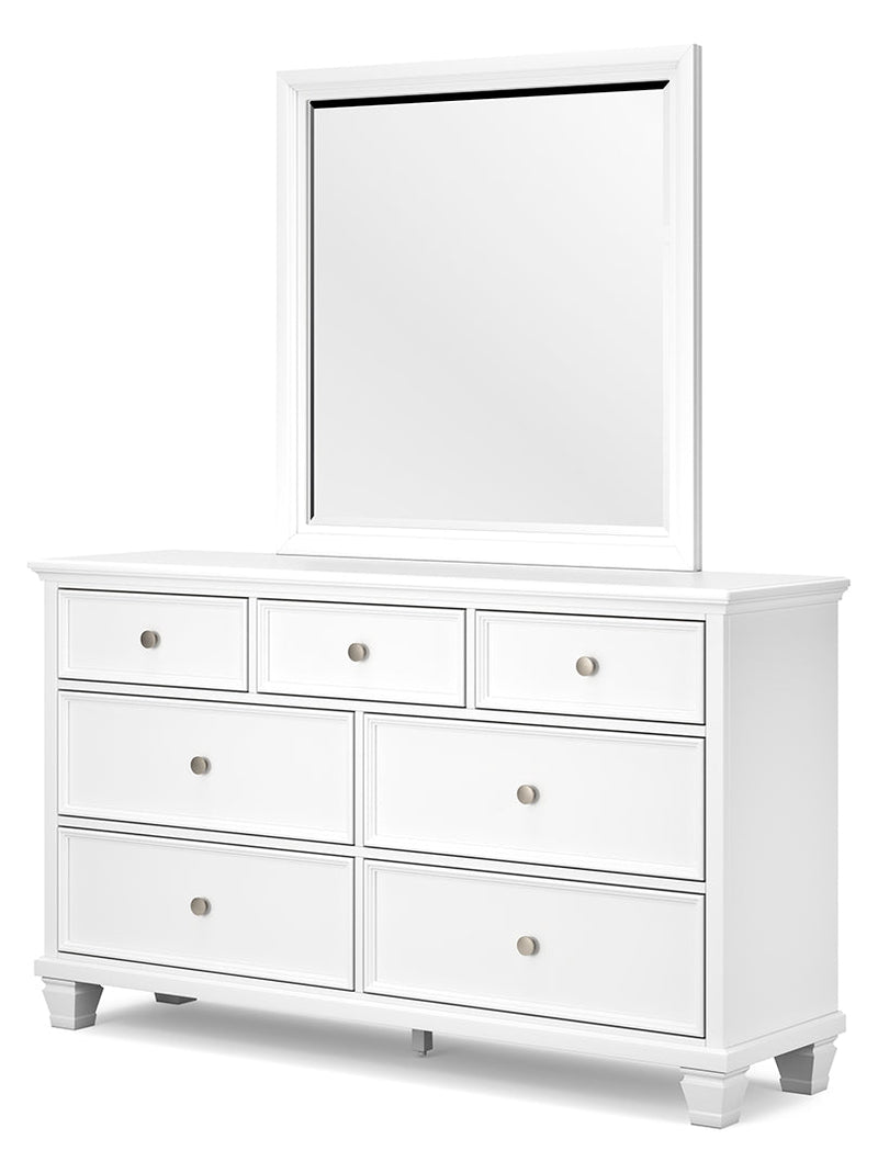 Fortman White Panel Bedroom Set