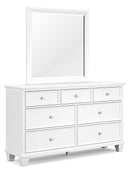 Fortman White Panel Bedroom Set