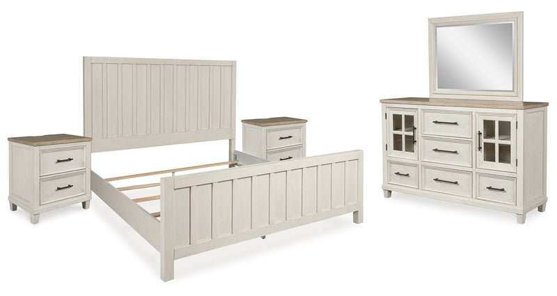 Shaybrock Beige Panel Bedroom Set