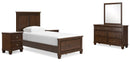 Danabrin Brown Panel Bedroom Set
