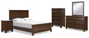Danabrin Brown Panel Bedroom Set