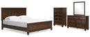 Danabrin Brown Panel Bedroom Set