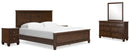 Danabrin Brown Panel Bedroom Set
