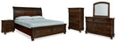 Porter Brown Panel Bedroom Set