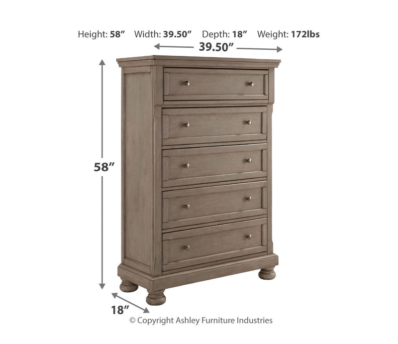Lettner Brown Panel Bedroom Set