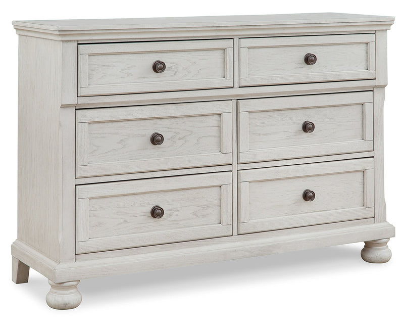 Robbinsdale White Panel Bedroom Set