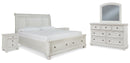 Robbinsdale White Panel Bedroom Set