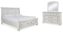 Robbinsdale White Panel Bedroom Set