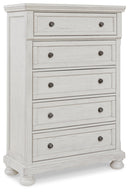 Robbinsdale White Panel Bedroom Set
