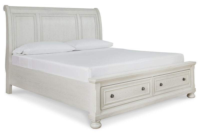 Robbinsdale White Panel Bedroom Set