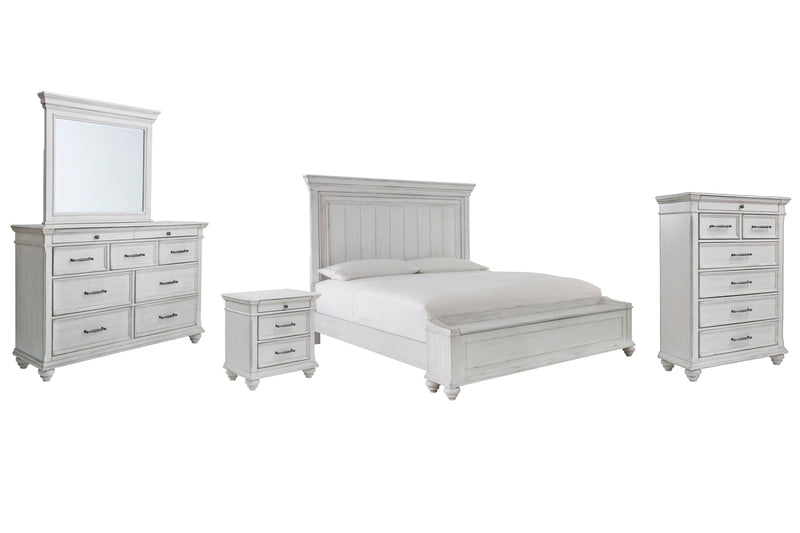 Kanwyn White Panel Bedroom Set