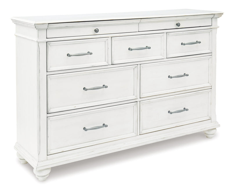 Kanwyn White Panel Bedroom Set