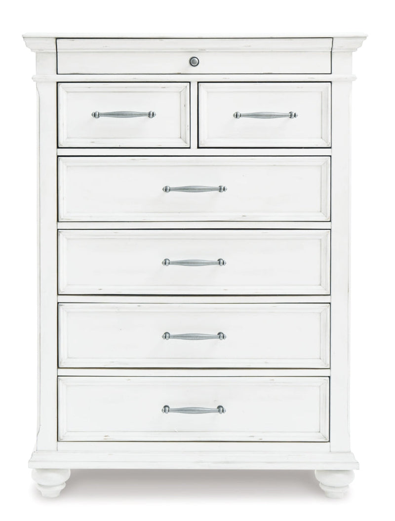 Kanwyn White Panel Bedroom Set