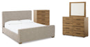 Dakmore Brown Upholstered Bedroom Set