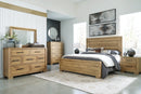 Galliden Light Brown Panel Bedroom Set