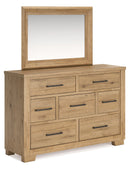 Galliden Light Brown Panel Bedroom Set