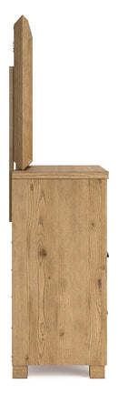 Galliden Light Brown Panel Bedroom Set