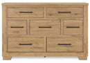 Galliden Light Brown Panel Bedroom Set