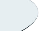 48-inch 10mm Round Clear Tempered Glass Top
