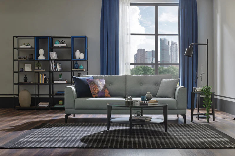 Cordell Light Gray 3-Seater Sofa Bed