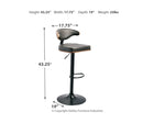 Bellatier Tall UPH Swivel Barstool(1/CN)