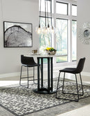 Centiar Counter Height Dining Table and 4 Barstools