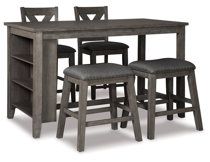 Caitbrook Counter Height Dining Table and Barstools