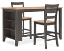 Gesthaven Counter Height Dining Table and 2 Barstools