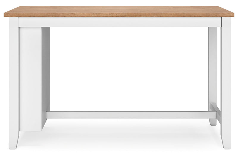 Gesthaven Counter Height Dining Table and 2 Barstools