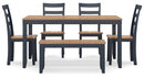 Gesthaven Dining Room Table Set (6/CN)